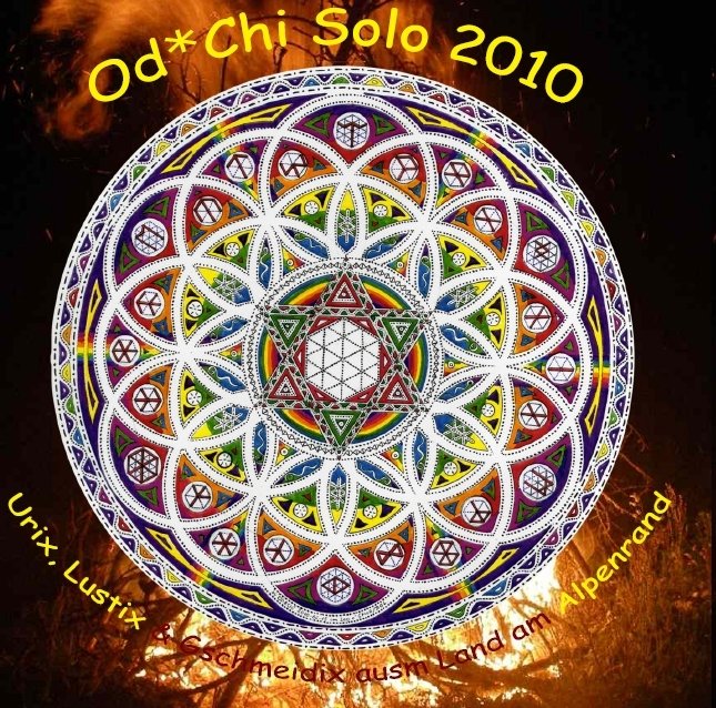 CD Cover Mandala mit Sonnwendfeuer