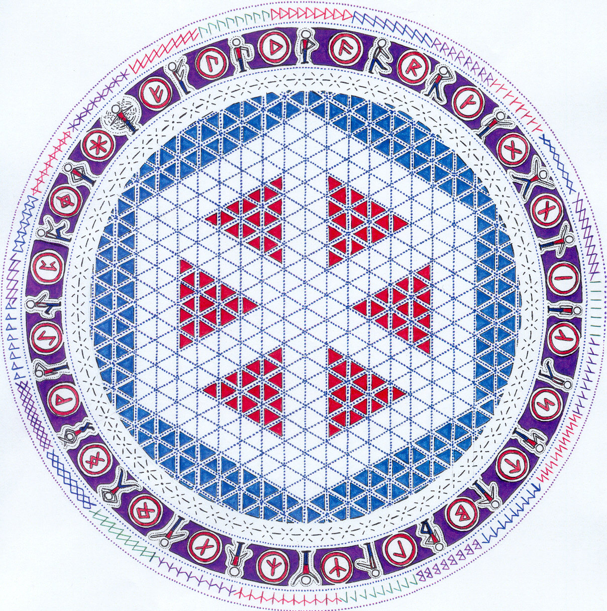 Runenmandala mit Hagaldom