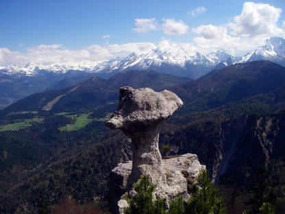 Pilzförmiger Felsen