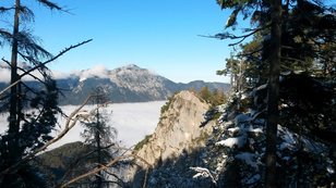 Felsgipfel überm Nebelmeer