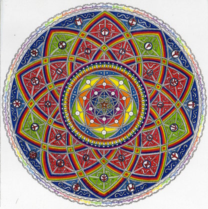 Mandala mit Venusblumen