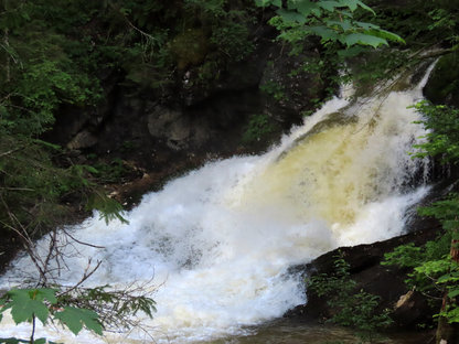 Tosender Wasserfall aus Quellhöhle