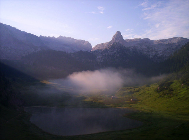 Nebel über dem Funtensee