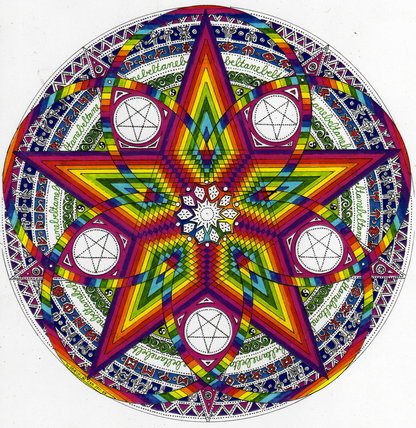 Regenbogen Pentagramm