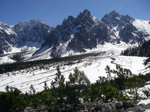 Schnee und Berge