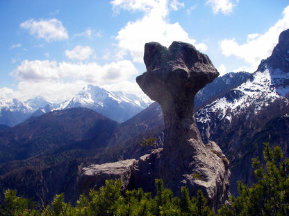 Pilzförmiger Felsen