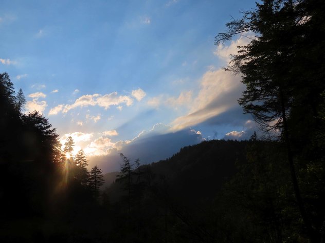 Tolle Abendstimmung in den Bergen 