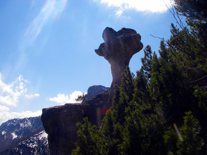 Pilzförmiger Felsen